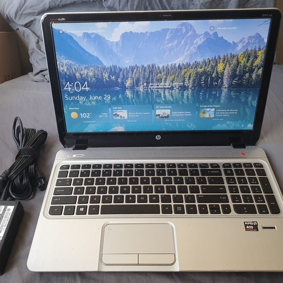 HP Silver Laptop with HD Display and Chiclet Keyboard